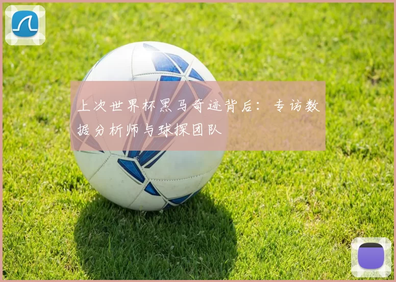 上次世界杯黑马奇迹背后:专访数据分析师与球探团队