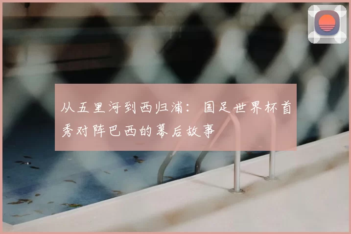 从五里河到西归浦：国足世界杯首秀对阵巴西的幕后故事